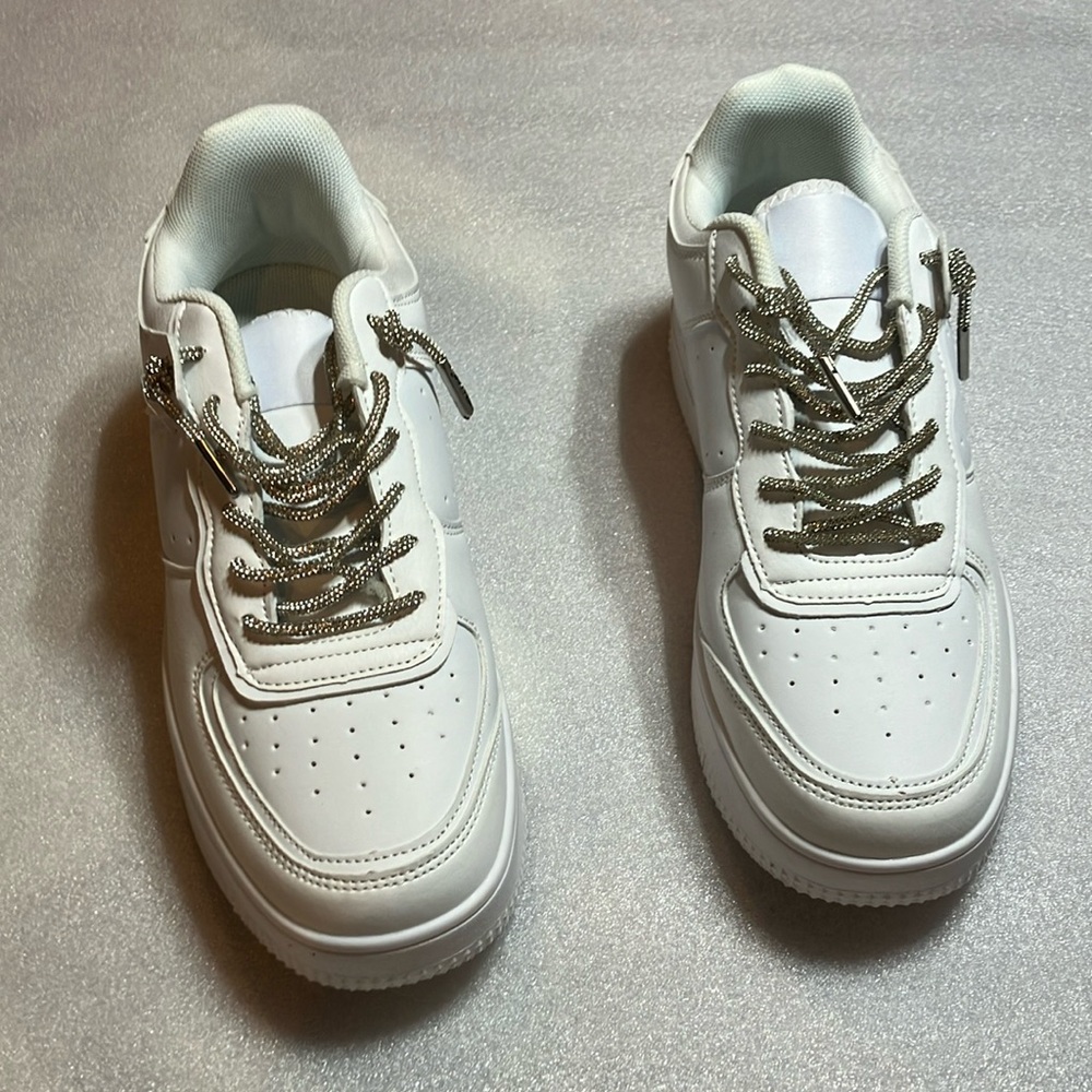 FN white Nike knockoffs. Size 9. New.